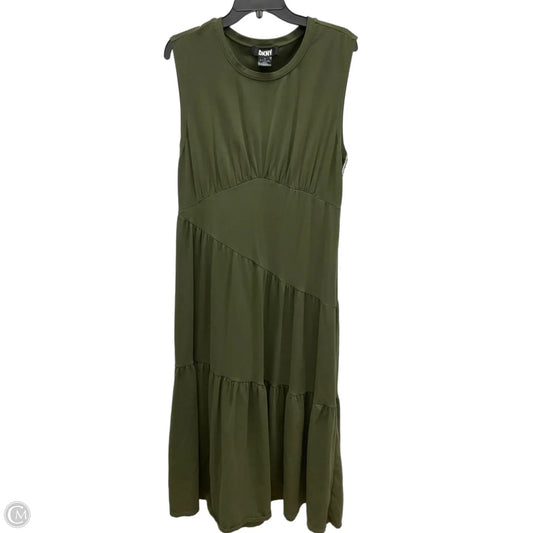 Dress Casual Maxi By Dkny In Green, Size: L