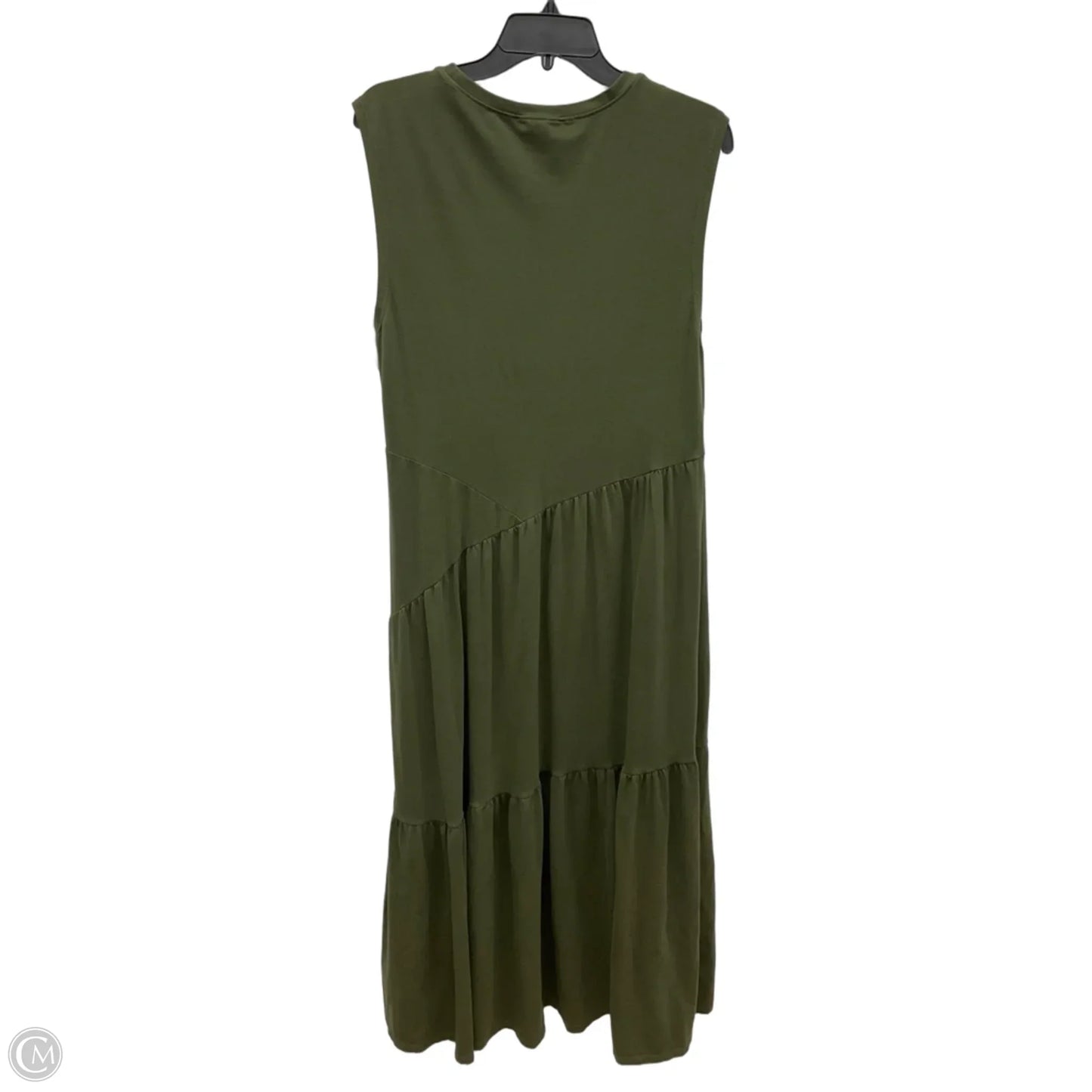 Dress Casual Maxi By Dkny In Green, Size: L