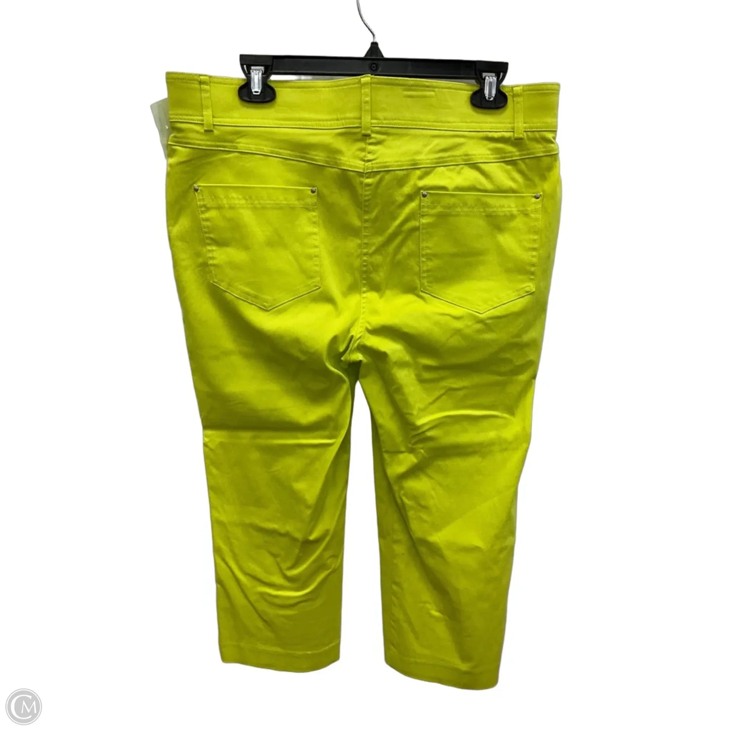 Capris By Verve In Yellow, Size: 16