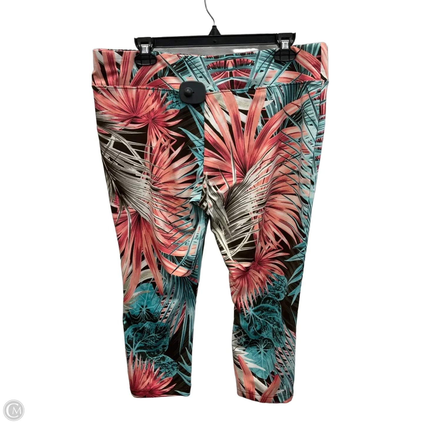 Athletic Leggings By Boston Proper In Blue & Pink, Size: L