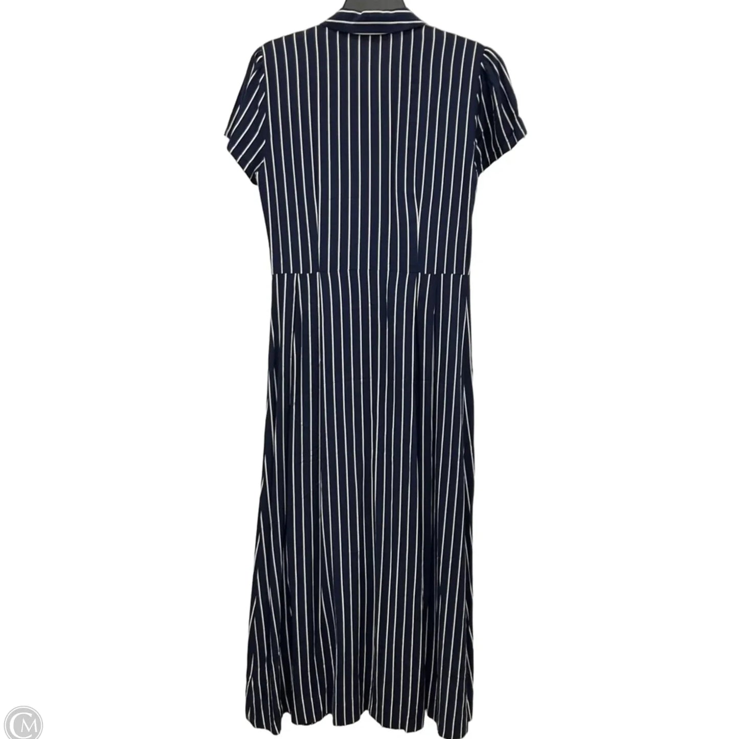 Dress Casual Midi By J. Crew In Blue & White, Size: S