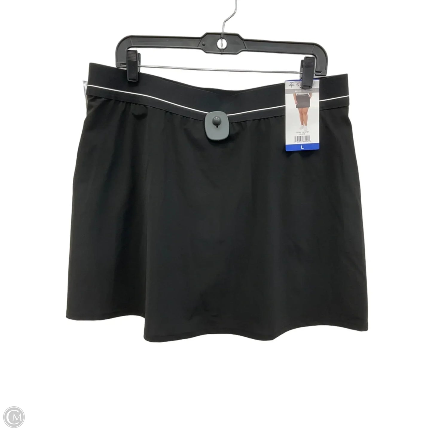 Athletic Skort By Soybu In Black & White, Size: L