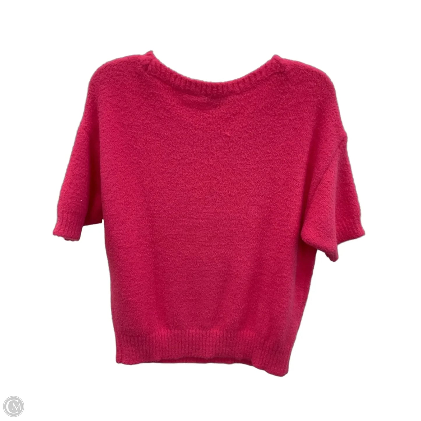 Sweater Short Sleeve By Ann Taylor In Pink, Size: L