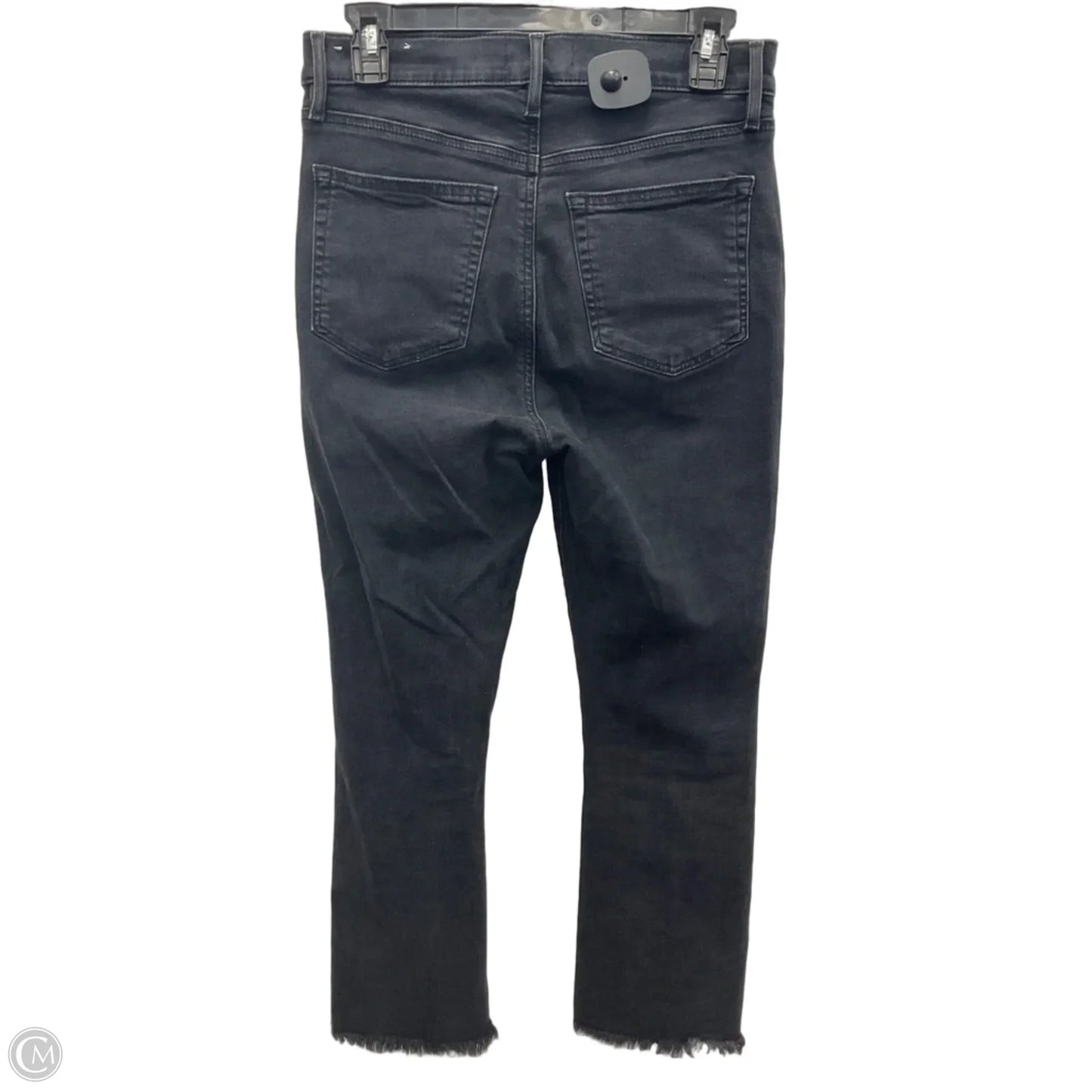 Jeans Cropped By Loft In Black Denim, Size: 6