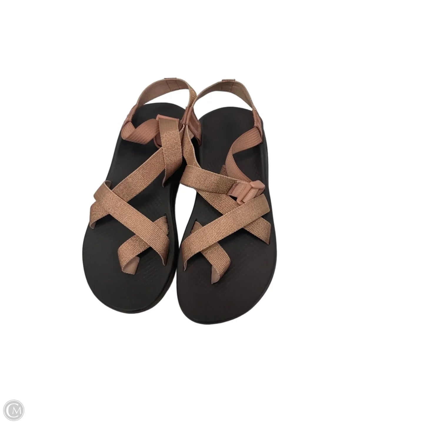 Sandals Flats By Chacos In Brown & Pink, Size: 9