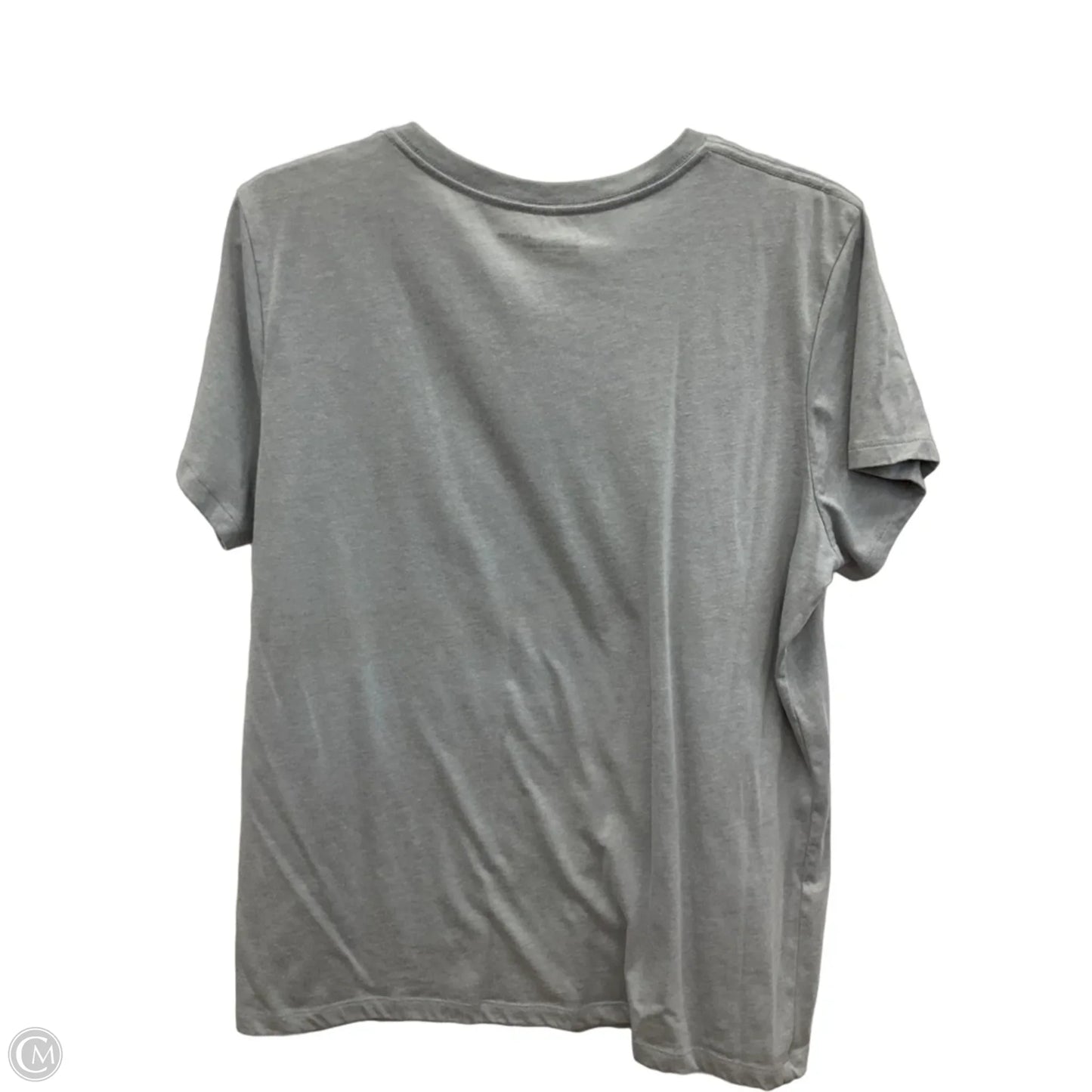 Athletic Top Short Sleeve By Under Armour In Black & Grey, Size: Xl