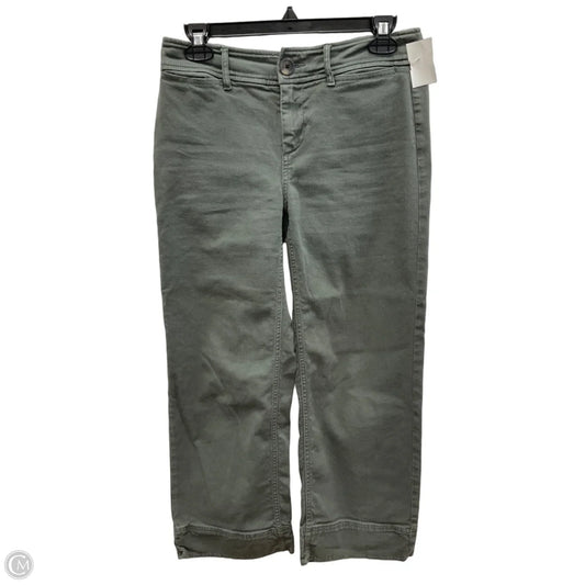 Pants Wide Leg By Loft In Green Denim, Size: 0