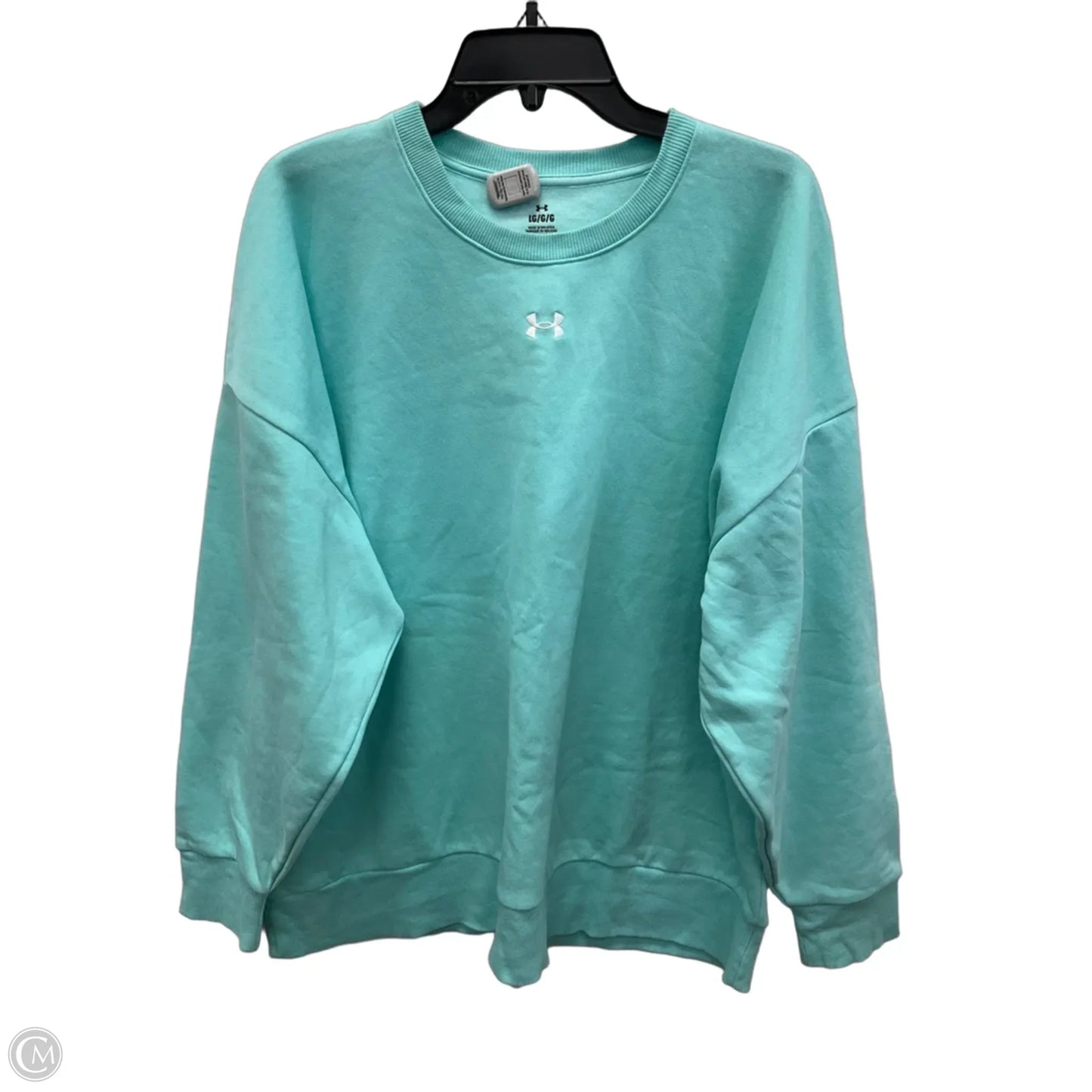Athletic Sweatshirt Crewneck By Under Armour In Blue, Size: L