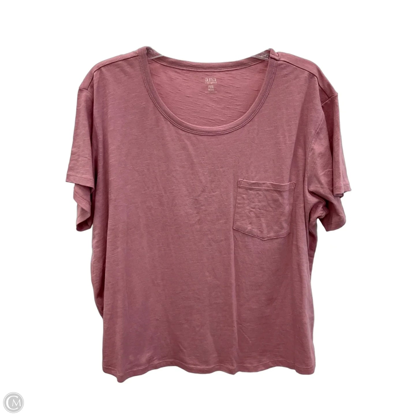 Top Short Sleeve Basic By Ana In Pink, Size: Xlp