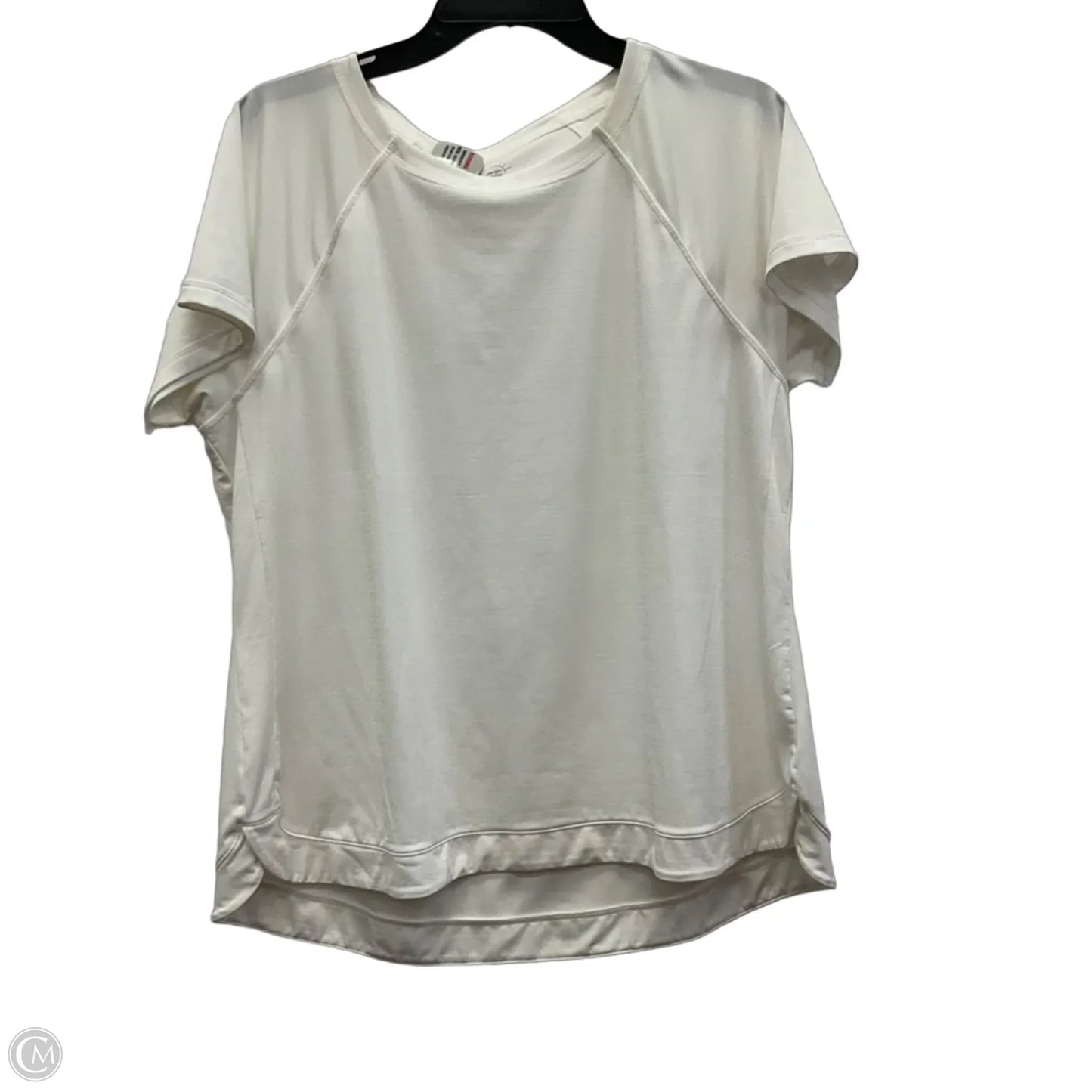 Athletic Top Short Sleeve By Talbots In White, Size: Xlp