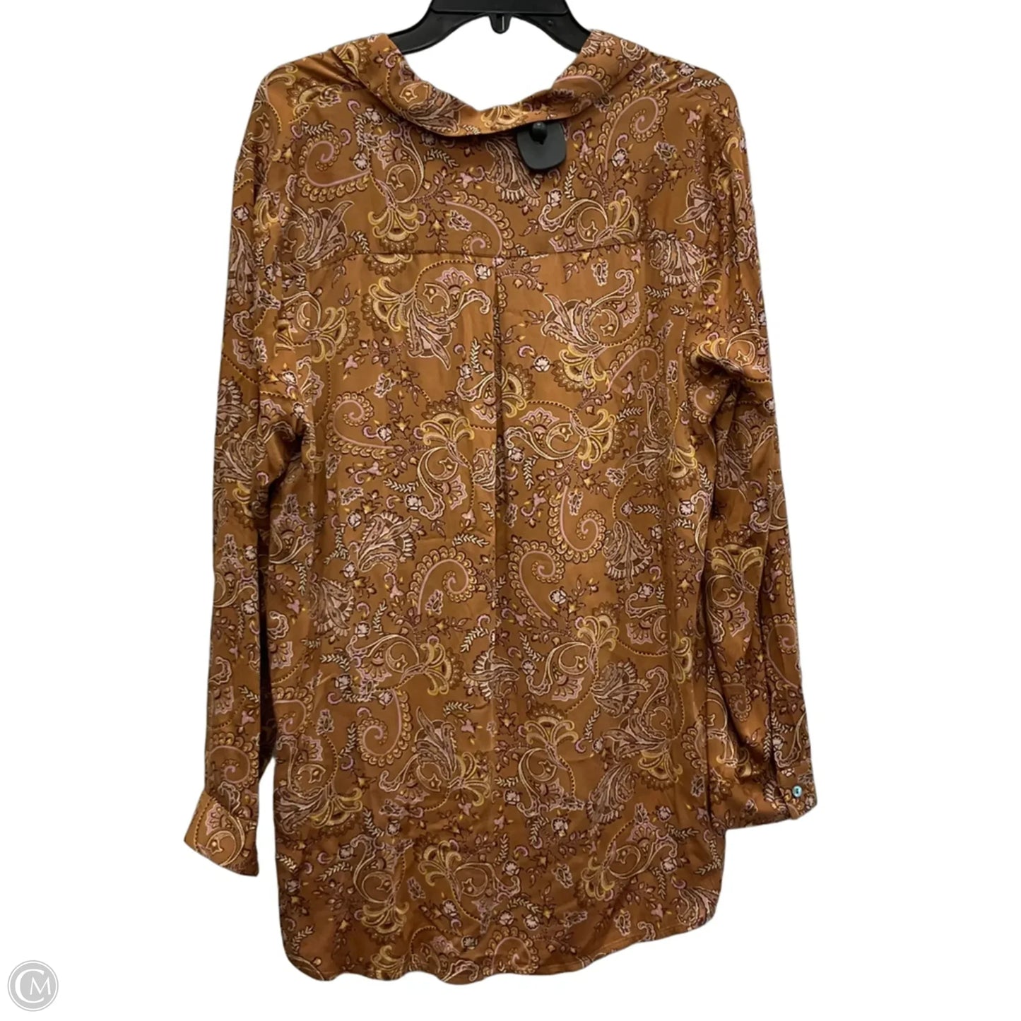 Top Long Sleeve By J. Jill In Brown, Size: Lp