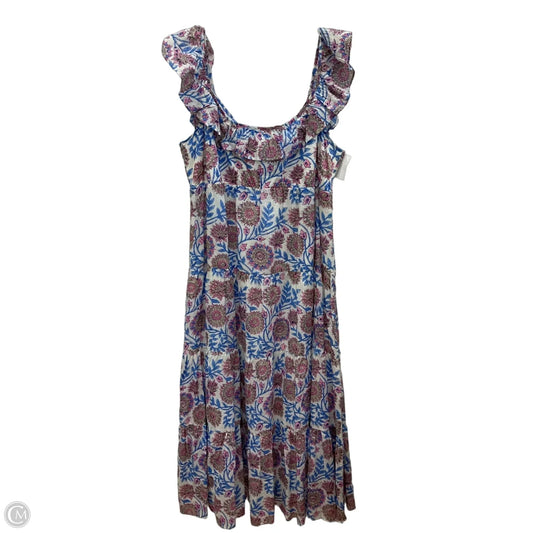 Dress Casual Maxi By J. Crew In Blue & Pink, Size: L