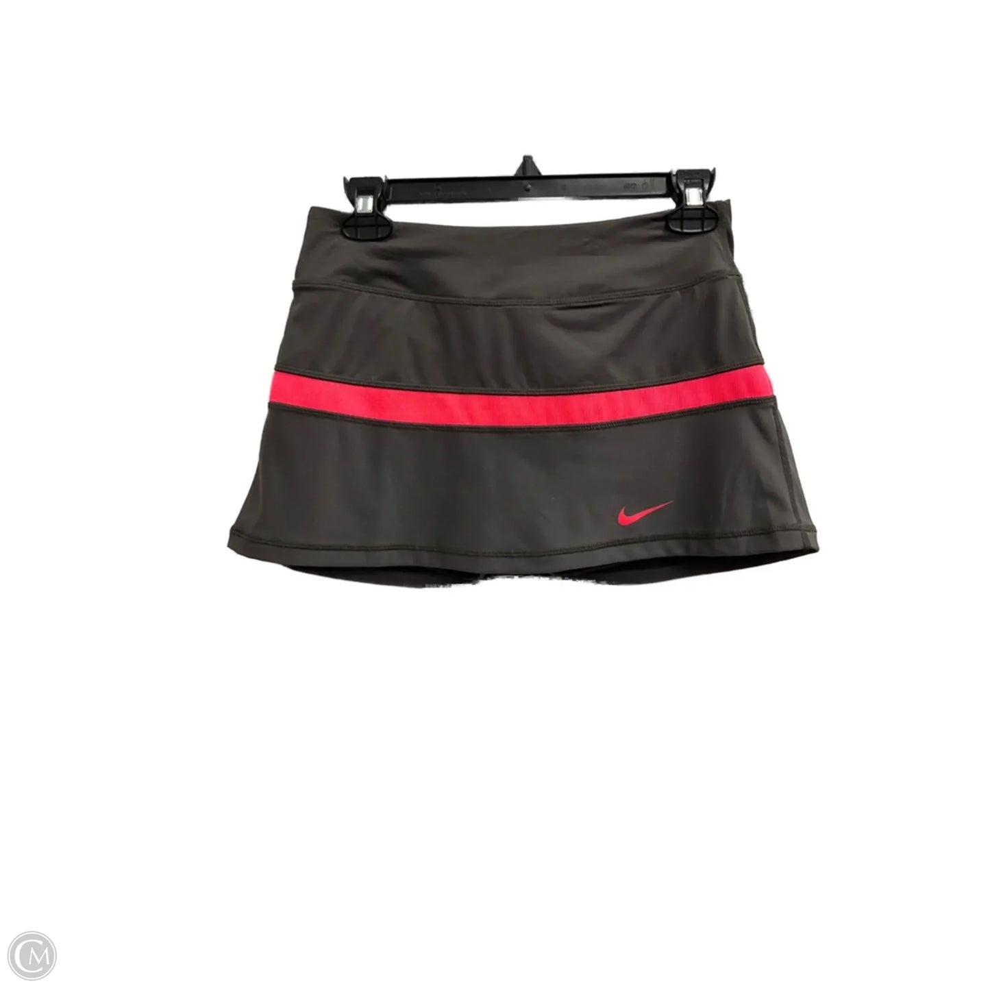 Athletic Skort By Nike In Grey & Pink, Size: S