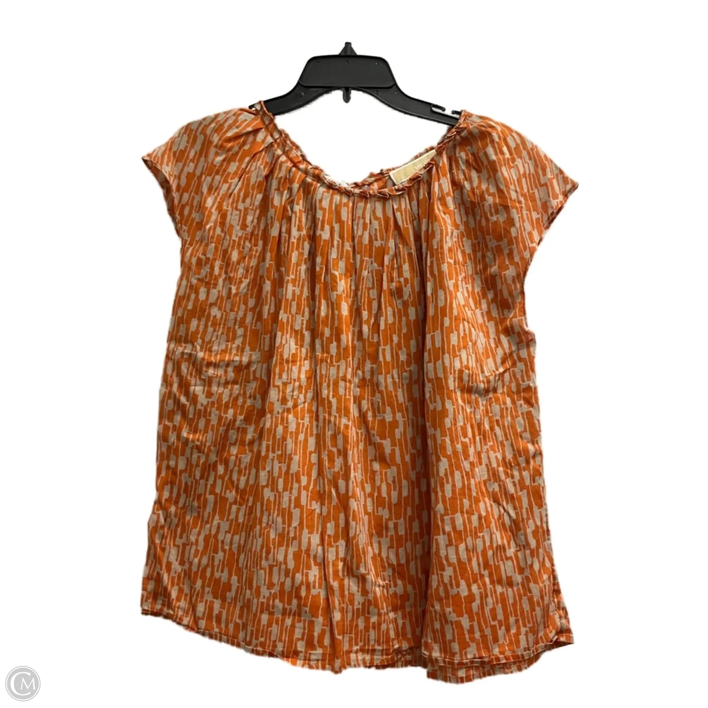 Top Short Sleeve By Michael By Michael Kors In Orange, Size: 14