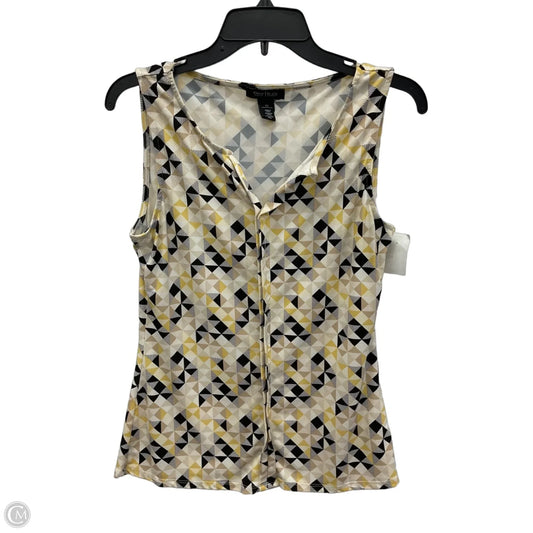 Top Sleeveless By White House Black Market In Tan & Yellow, Size: Xs