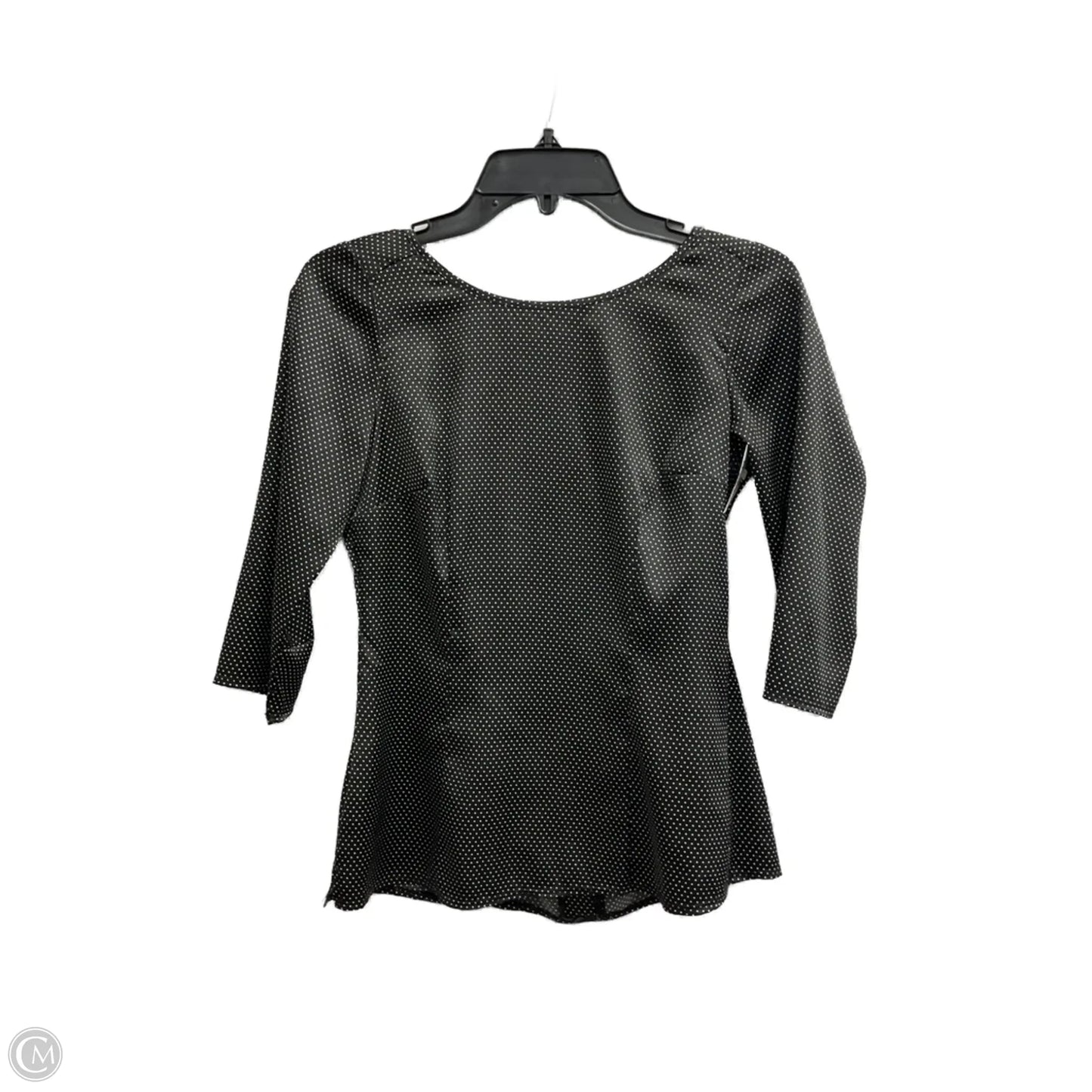 Top 3/4 Sleeve By White House Black Market In Polkadot Pattern, Size: 2