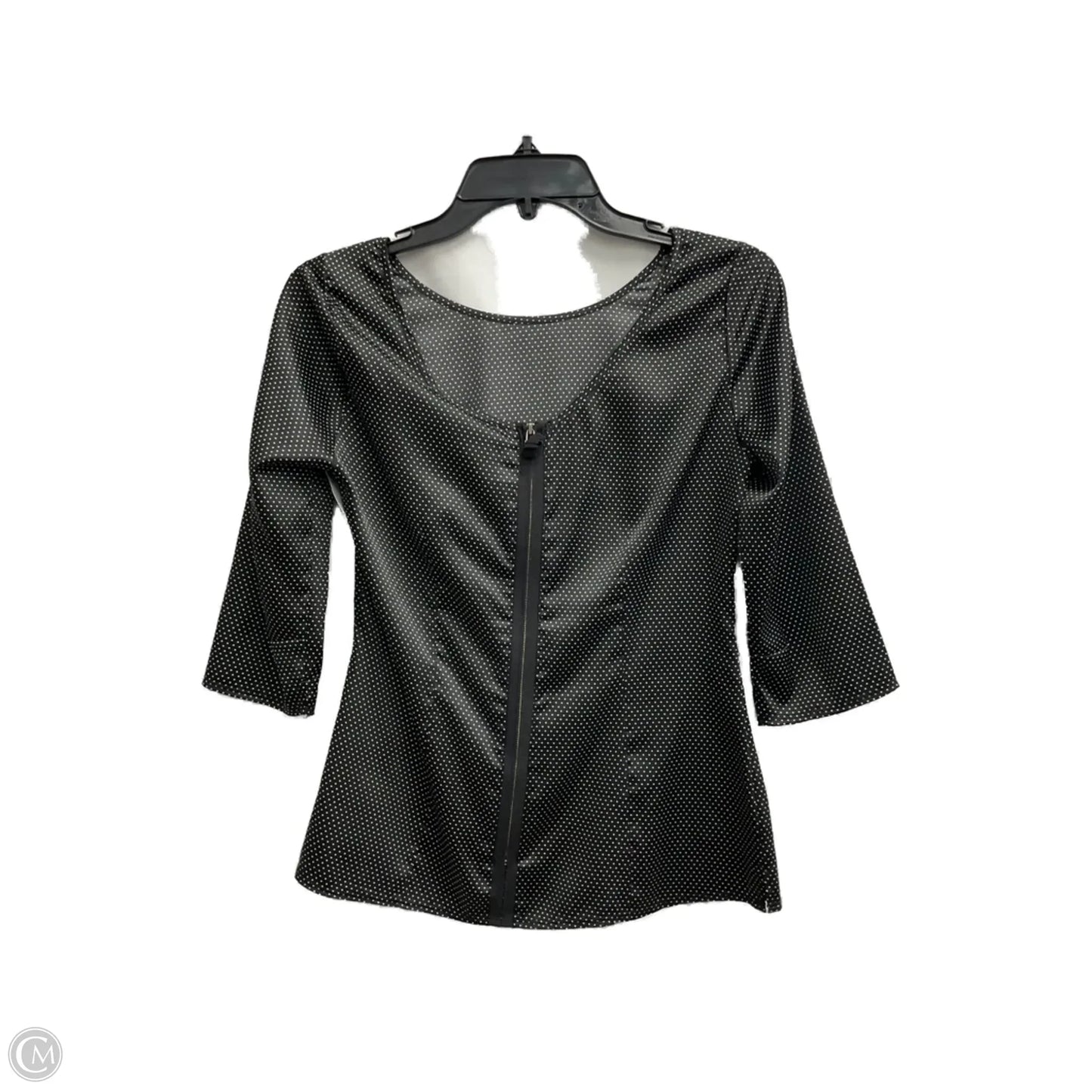 Top 3/4 Sleeve By White House Black Market In Polkadot Pattern, Size: 2