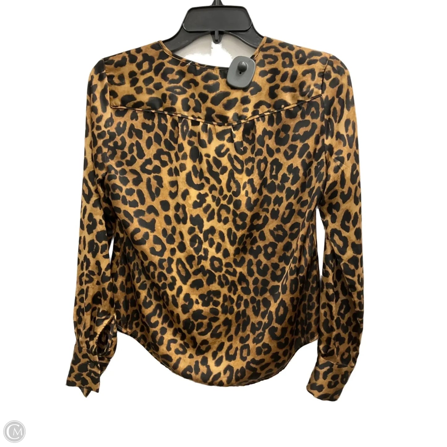 Top Long Sleeve By Jones New York In Animal Print, Size: 4p