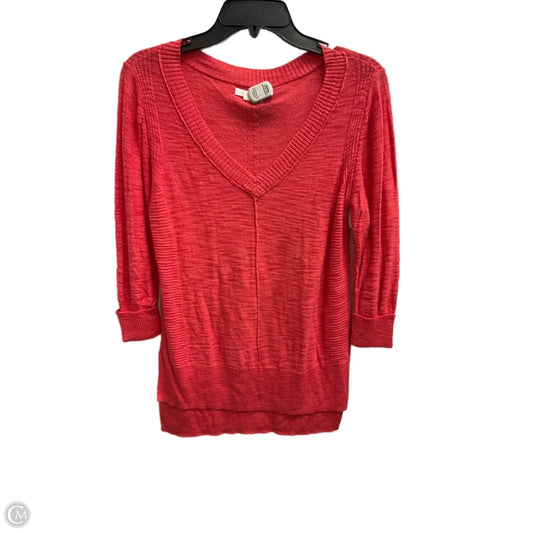 Top 3/4 Sleeve By Maurices In Red, Size: M