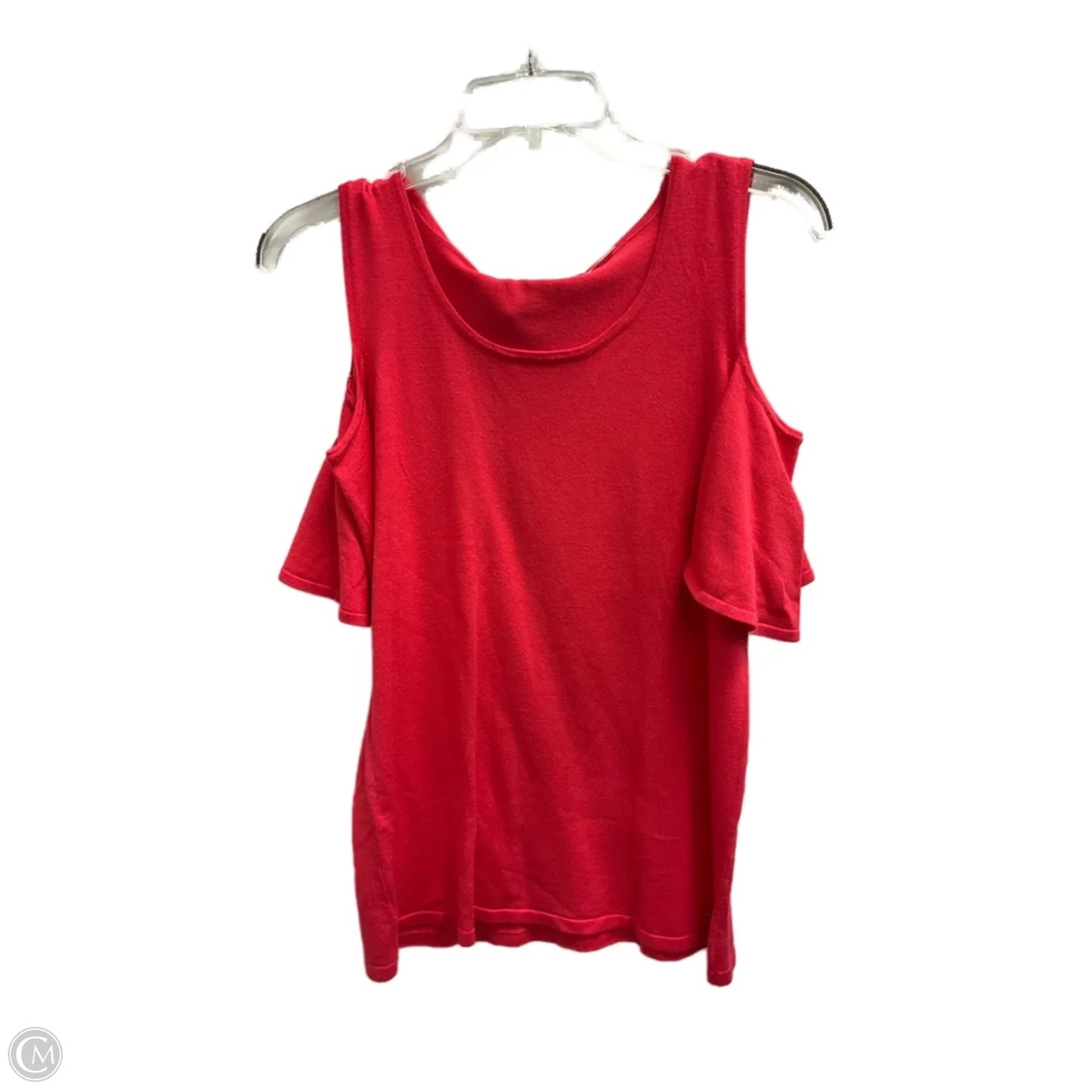 Top Short Sleeve By Calvin Klein In Pink, Size: M