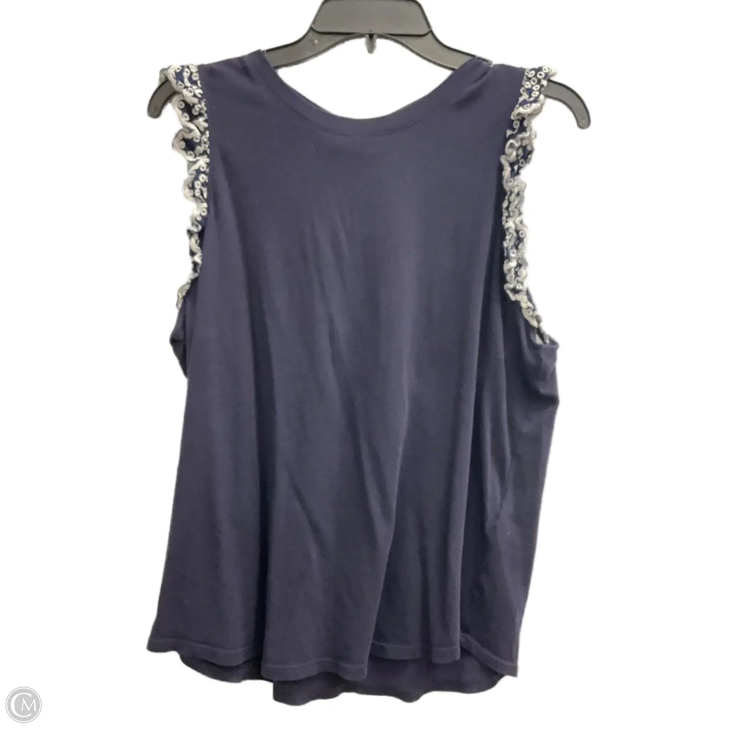 Top Sleeveless Designer By Kate Spade In Navy, Size: L