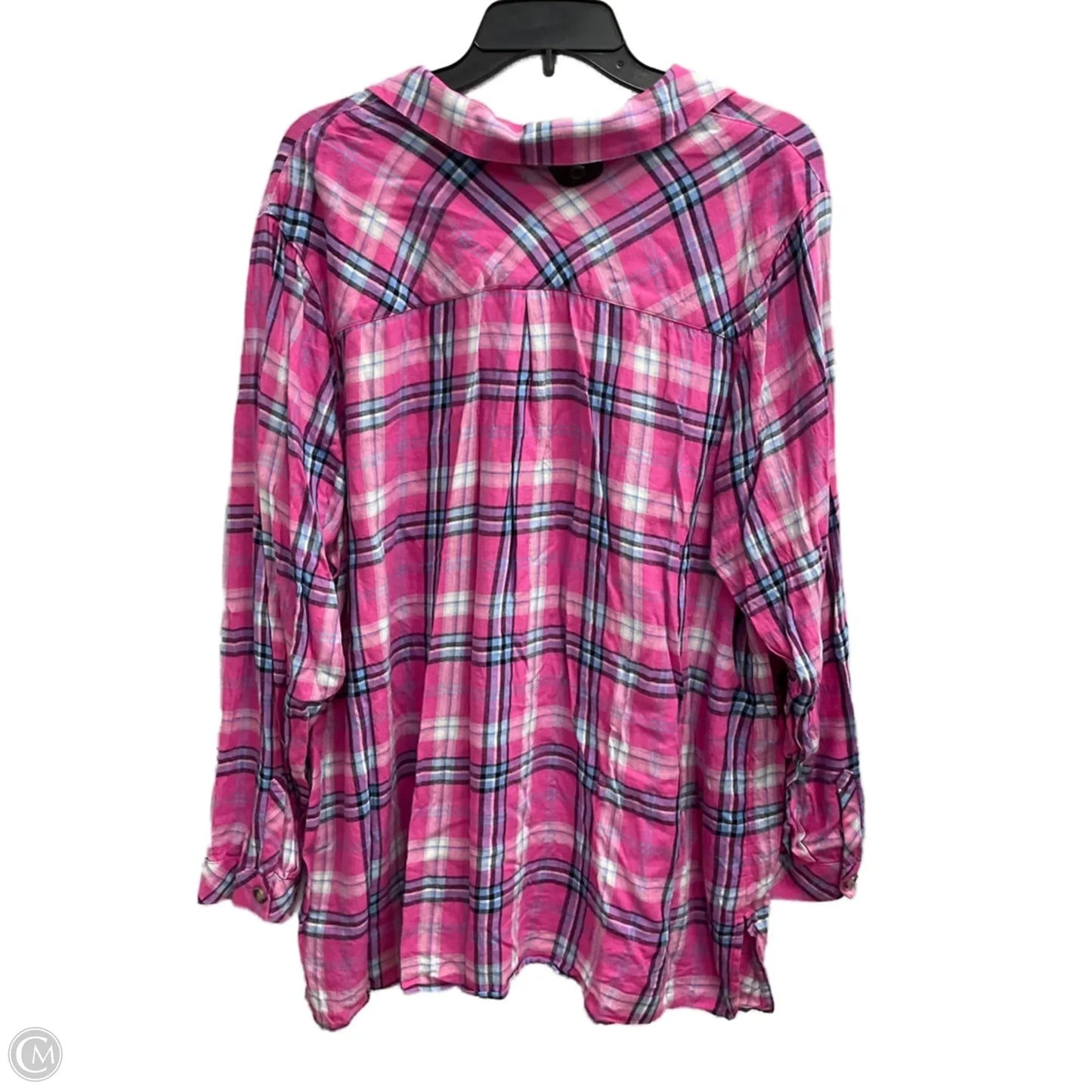 Blouse Long Sleeve By J. Jill In Pink, Size: 2x