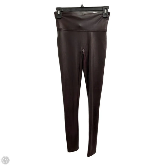 Pants Leggings By Spanx In Maroon, Size: Sp