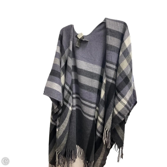 Shawl By Banana Republic In Blue & Grey, Size: Osfm