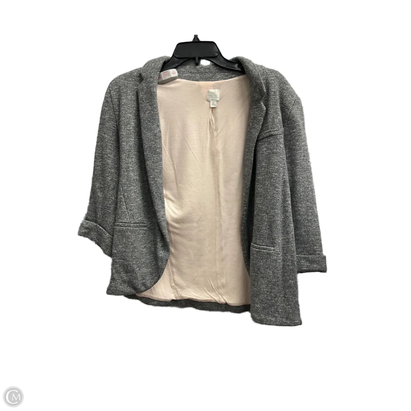 Blazer By Lc Lauren Conrad In Grey & Pink, Size: 12
