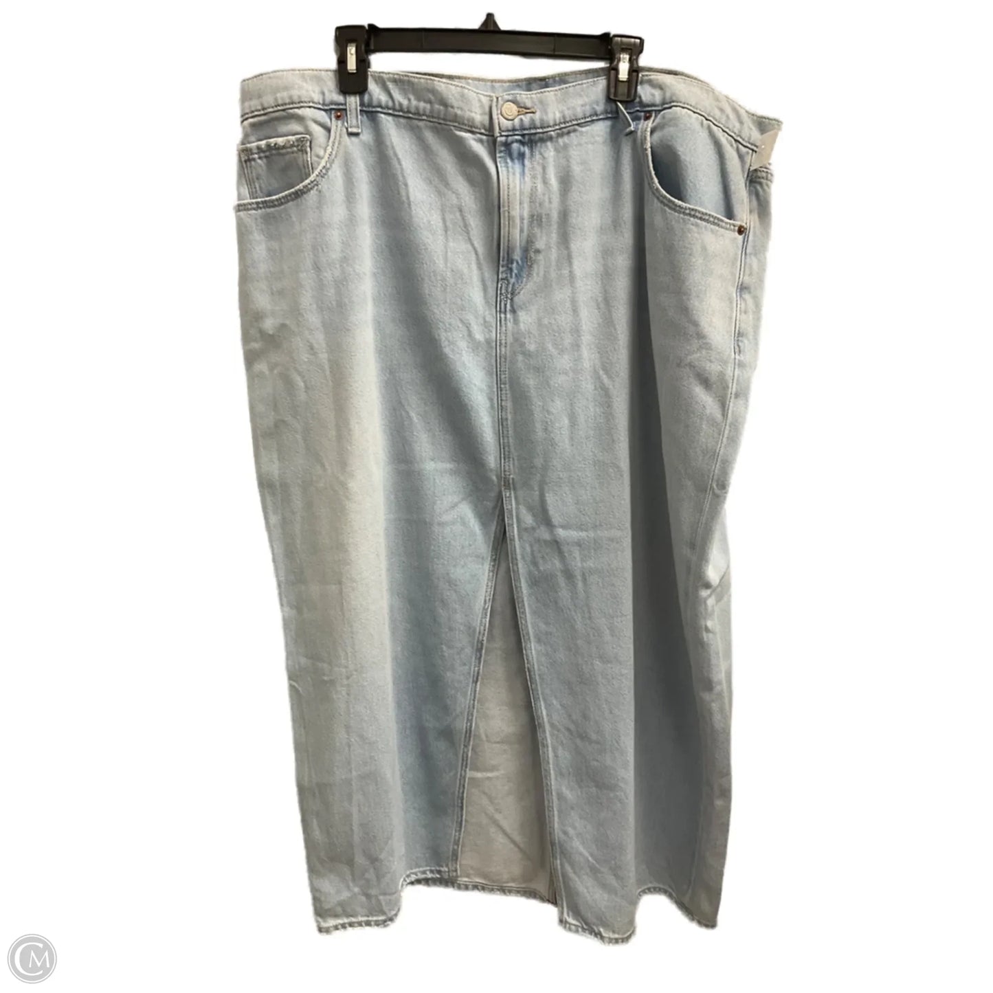 Skirt Maxi By Old Navy In Blue Denim, Size: 20