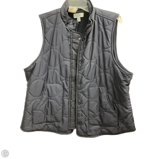 Vest Puffer & Quilted By Croft And Barrow In Navy, Size: Xlp