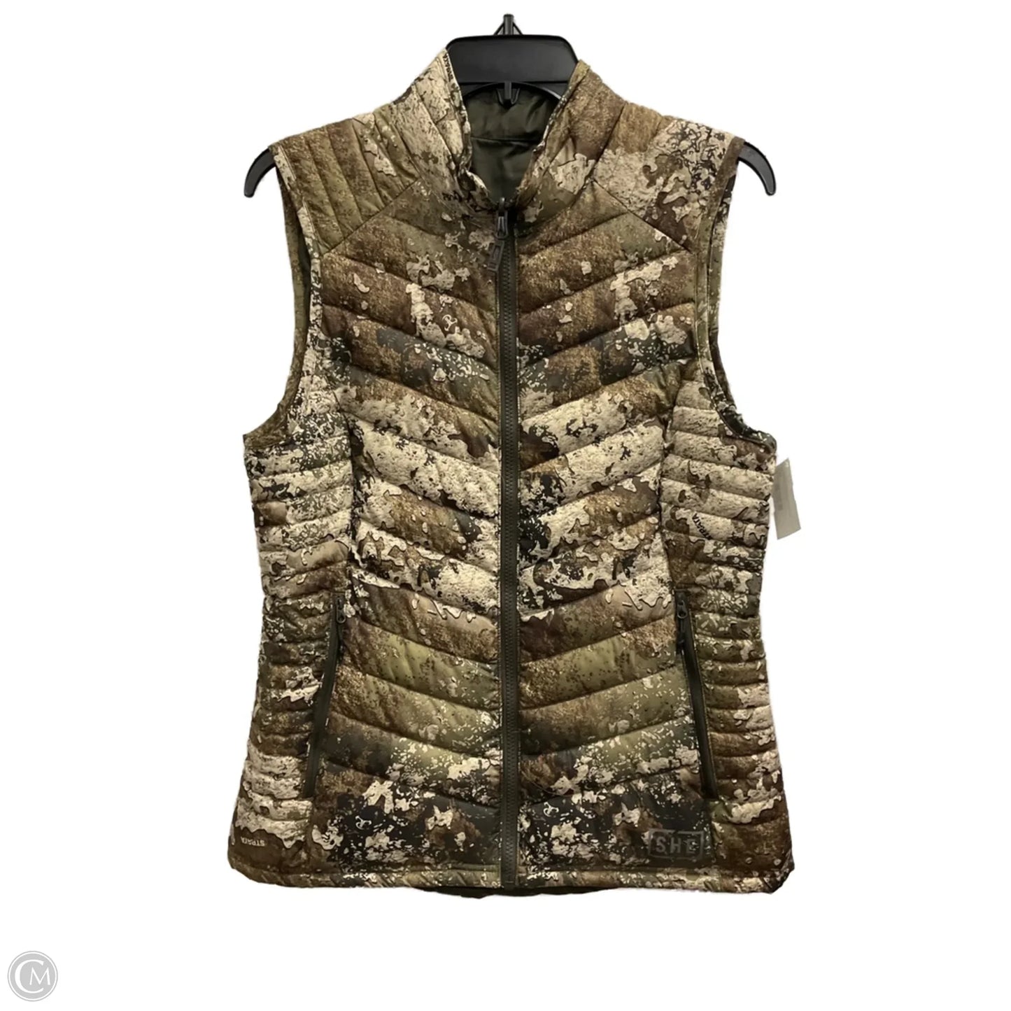Vest Puffer & Quilted By Cmb In Camouflage Print, Size: S