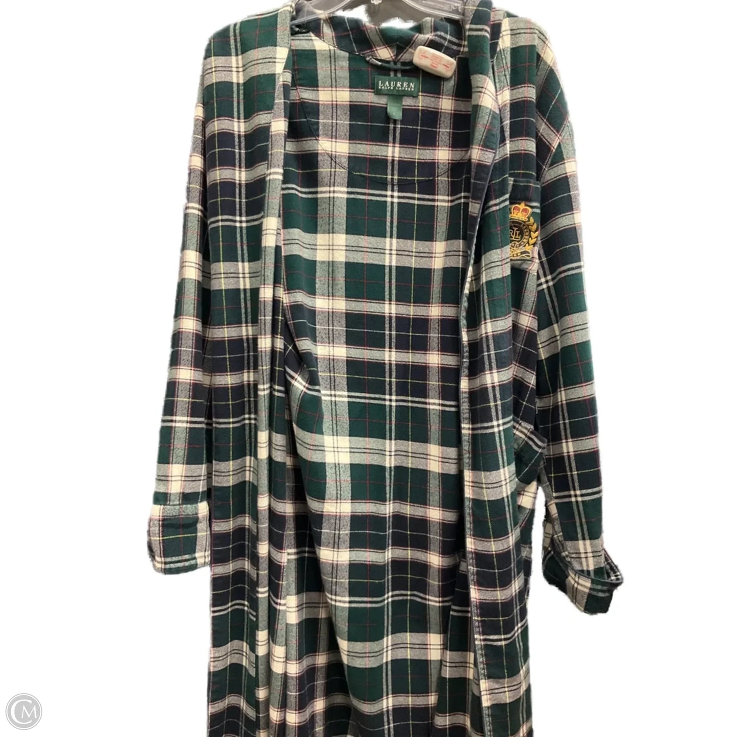 Robe By Lauren By Ralph Lauren In Plaid Pattern, Size: L