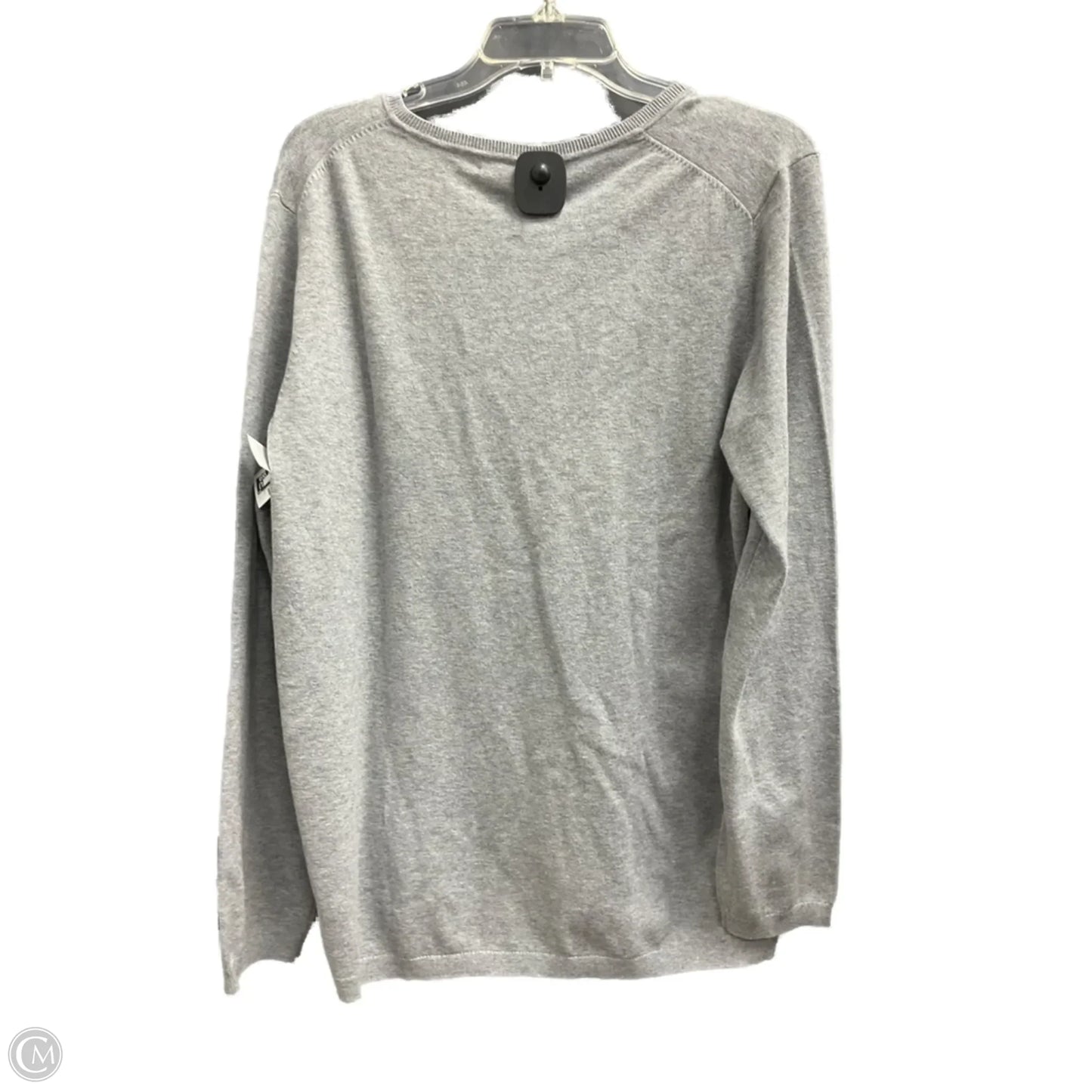 Top Long Sleeve By Tommy Hilfiger In Grey, Size: Xl