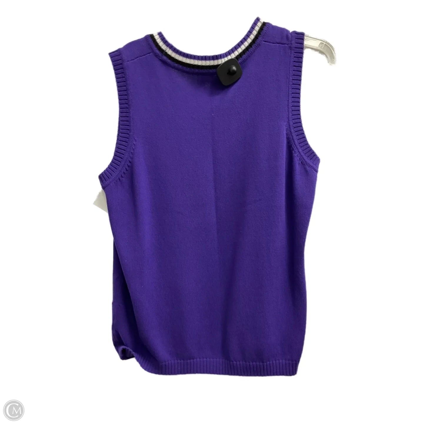 Vest Sweater By Doncaster In Purple, Size: 1x