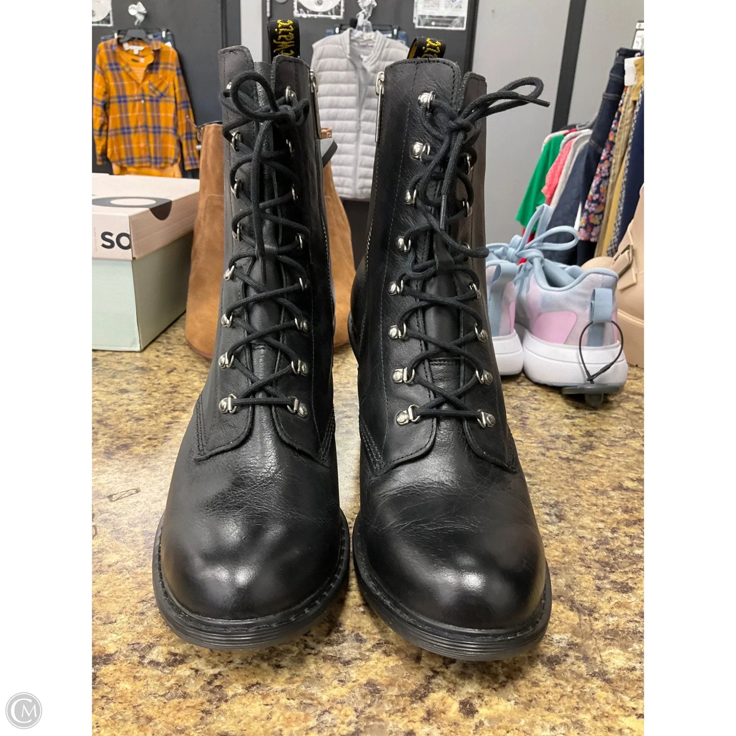 Boots Mid-calf Heels By Dr Martens In Black, Size: 11
