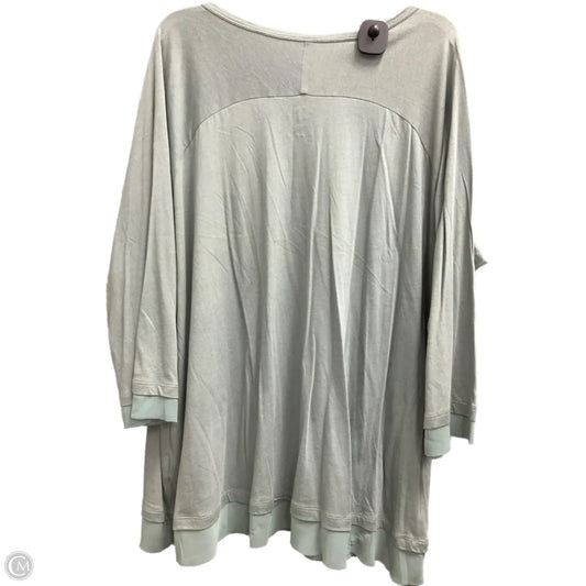 Top 3/4 Sleeve By Logo In Green, Size: 3x
