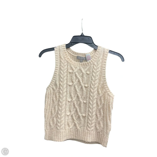 Vest Sweater By J. Crew In Beige, Size: Xxs