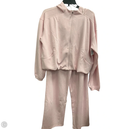 Athletic Pants 2pc By Zyia In Pink, Size: L