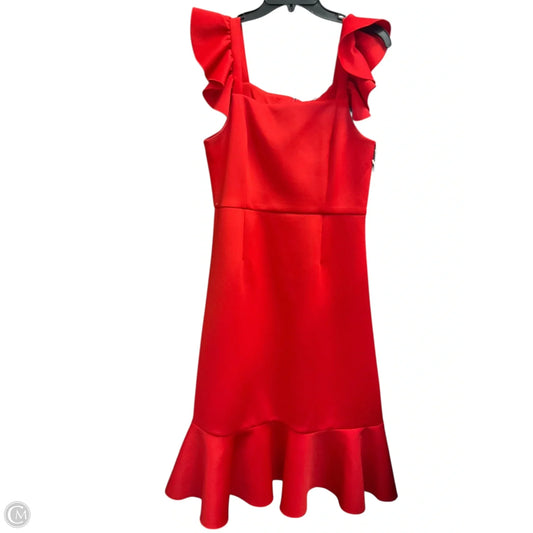 Dress Party Midi By Betsey Johnson In Red, Size: 10