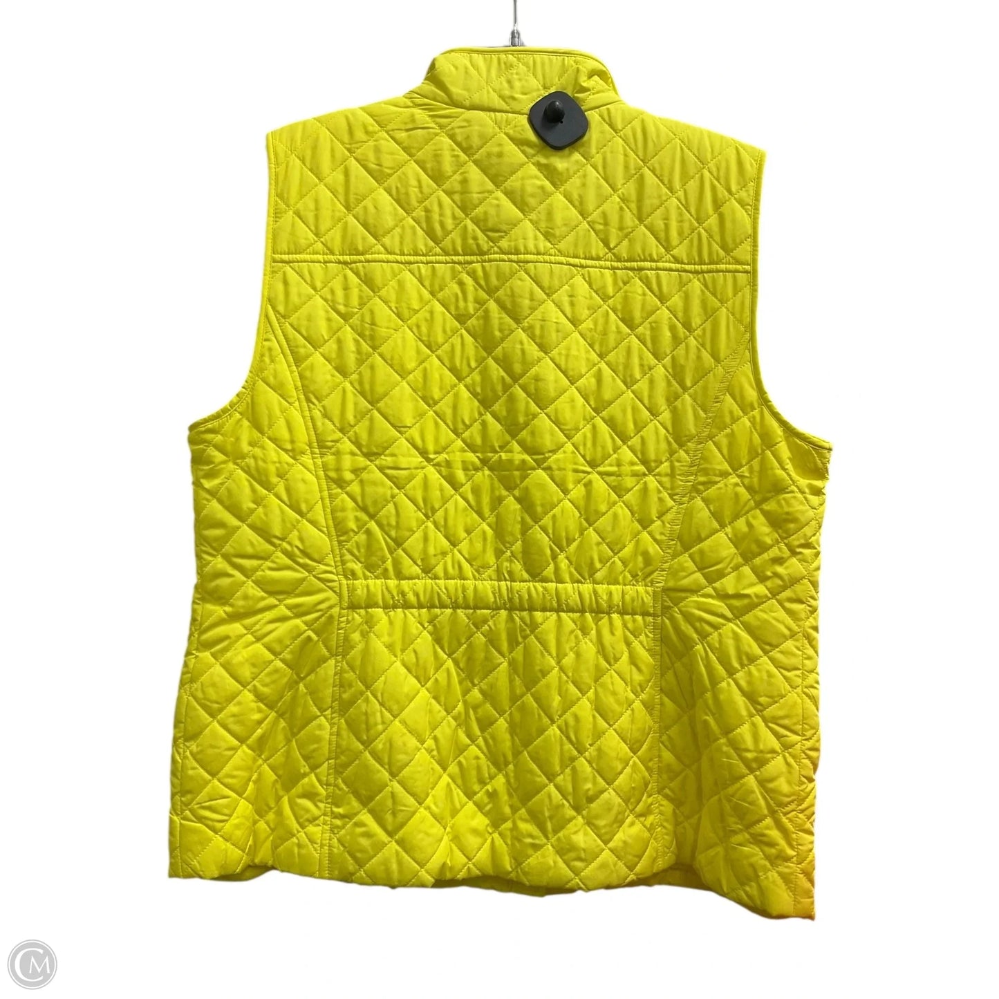 Vest Puffer & Quilted By Talbots In Yellow, Size: Xl