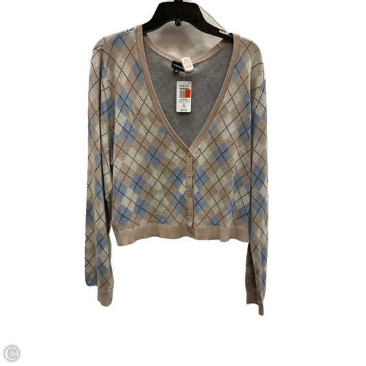 Cardigan By Torrid In Blue & Brown, Size: 2x