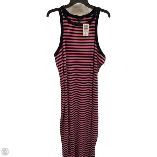 Dress Casual Maxi By Torrid In Black & Pink, Size: 2x