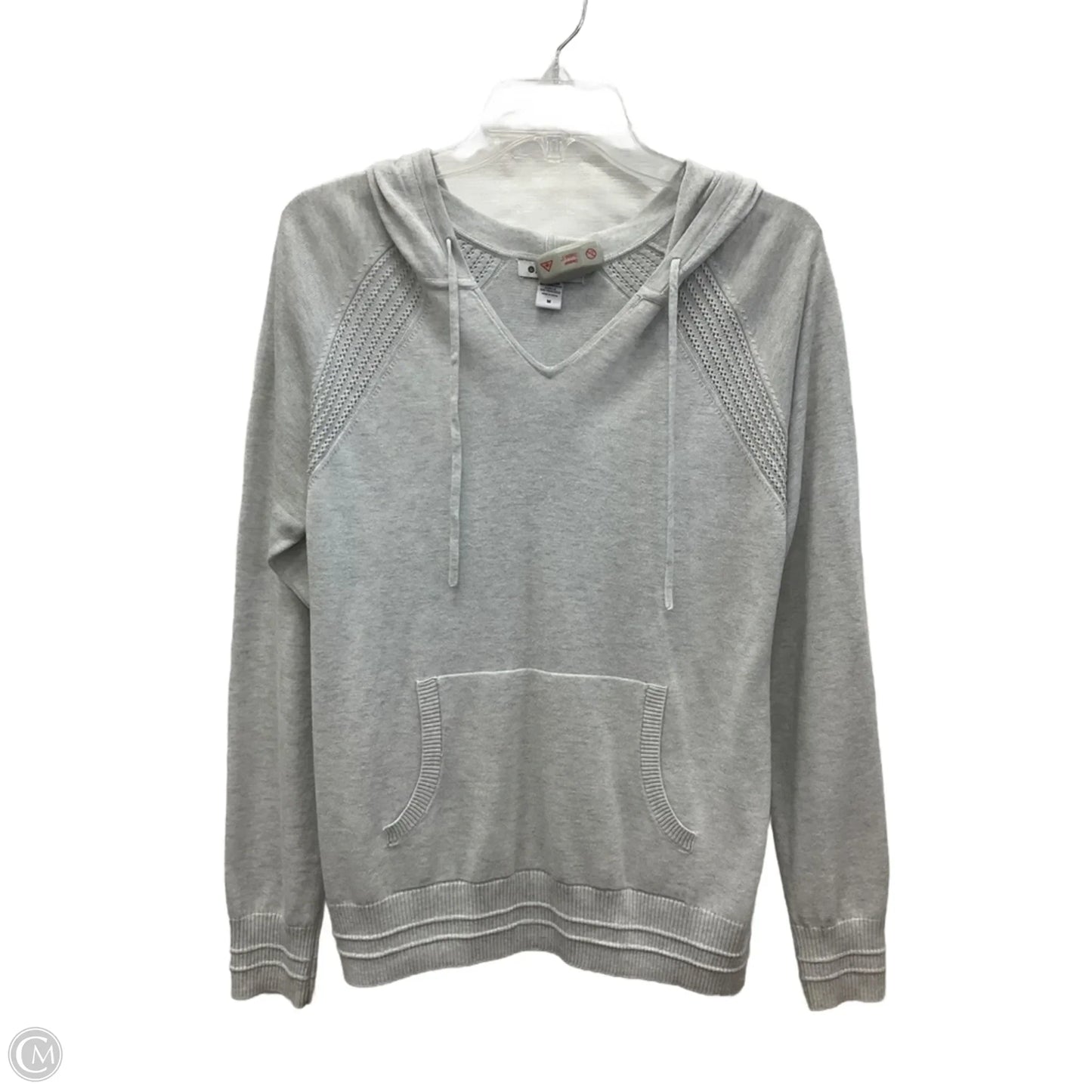 Athletic Top Long Sleeve Hoodie By Athleta In Grey, Size: M