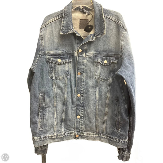 Jacket Denim By H&m In Blue Denim, Size: Xxl