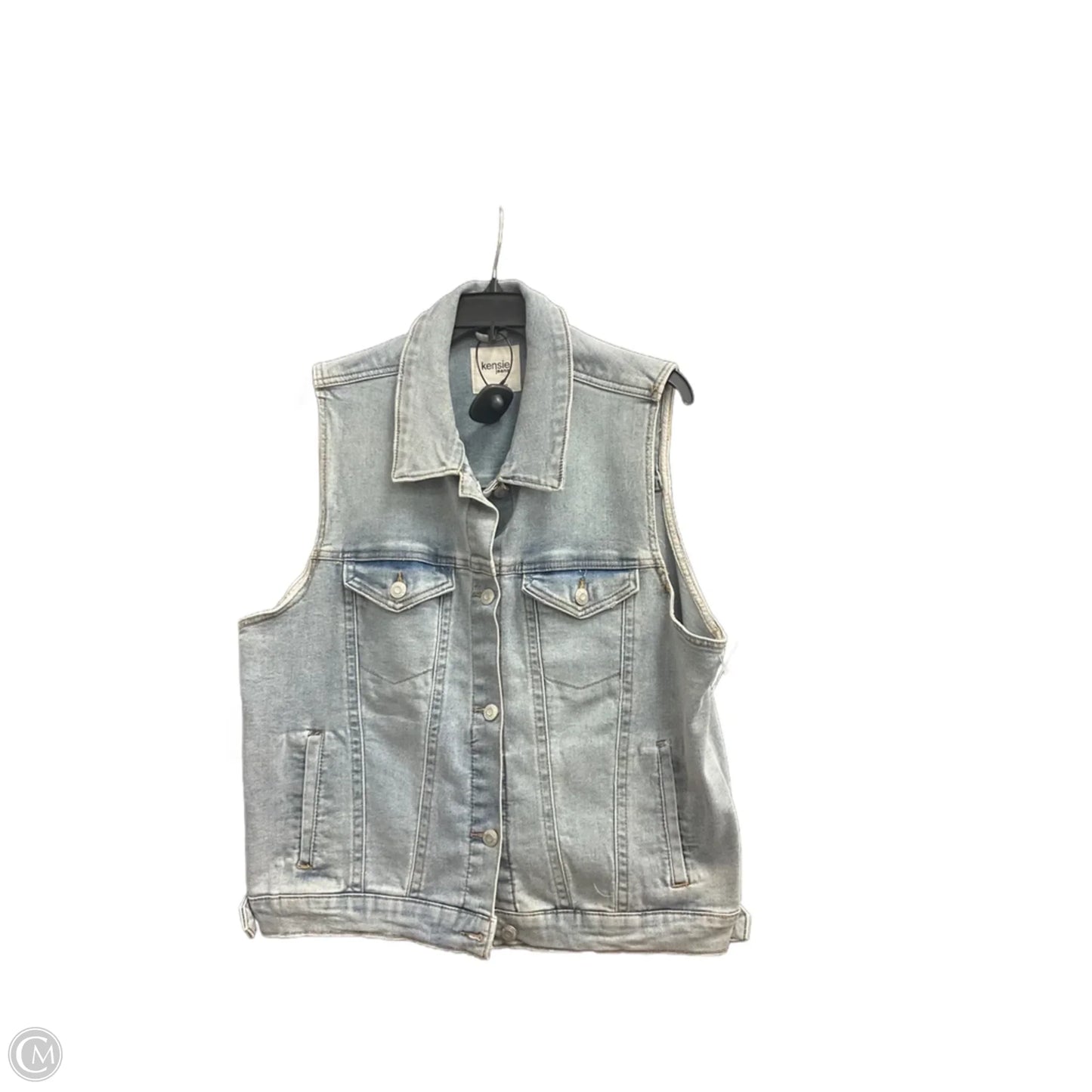 Vest Other By Kensie In Blue Denim, Size: Xl