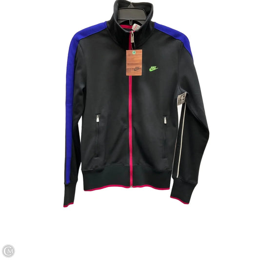 Athletic Jacket By Nike Apparel In Black & Pink, Size: M