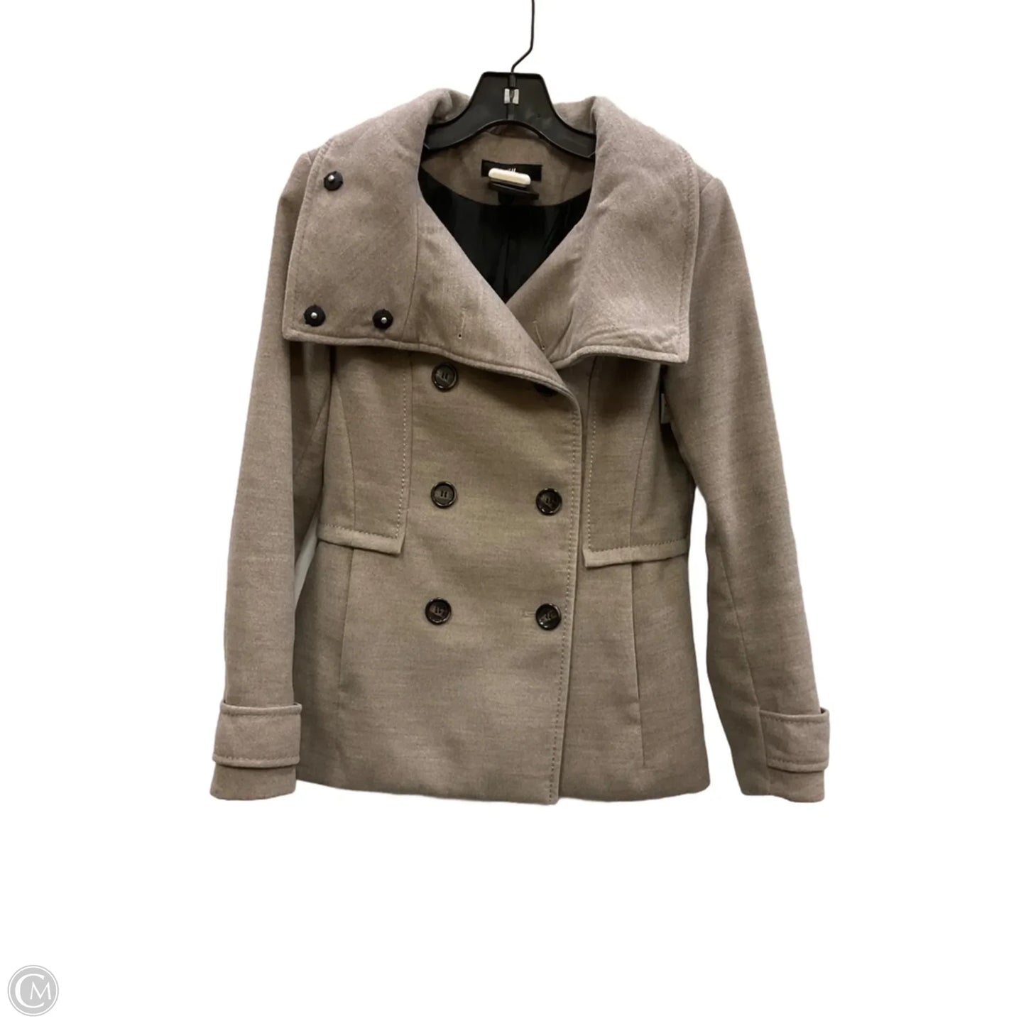 Coat Peacoat By H&m In Brown, Size: 6