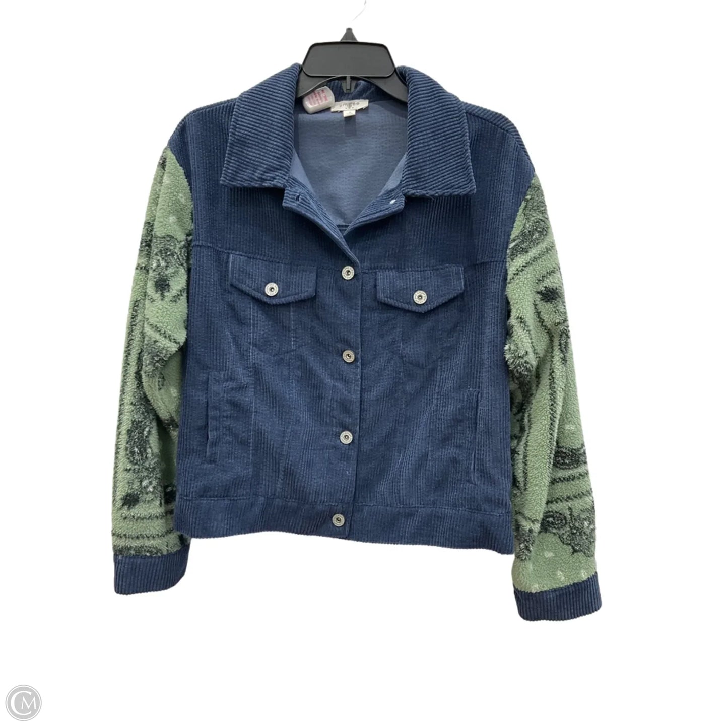 Jacket Other By Umgee In Blue & Green, Size: S