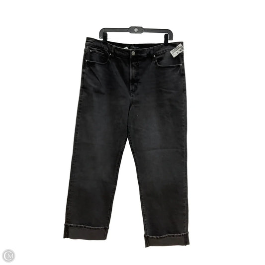 Jeans Boyfriend By Ann Taylor In Grey Denim, Size: 14
